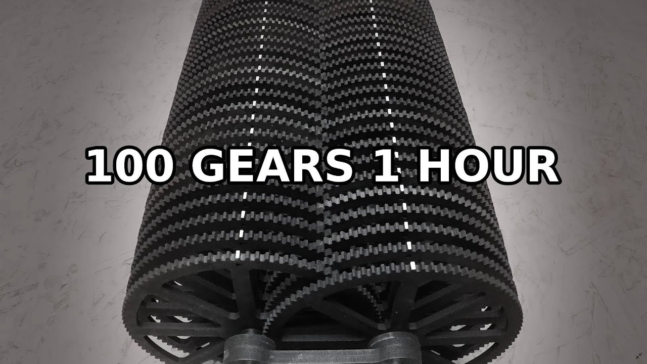 See the worlds biggest gear reduction run for one hour!