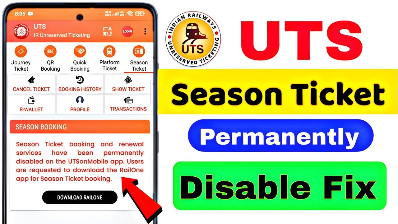 UTS Season Ticket Booking | Permanently Disable UTS Monthly Ticket | Monthly pass Banaye uts App se