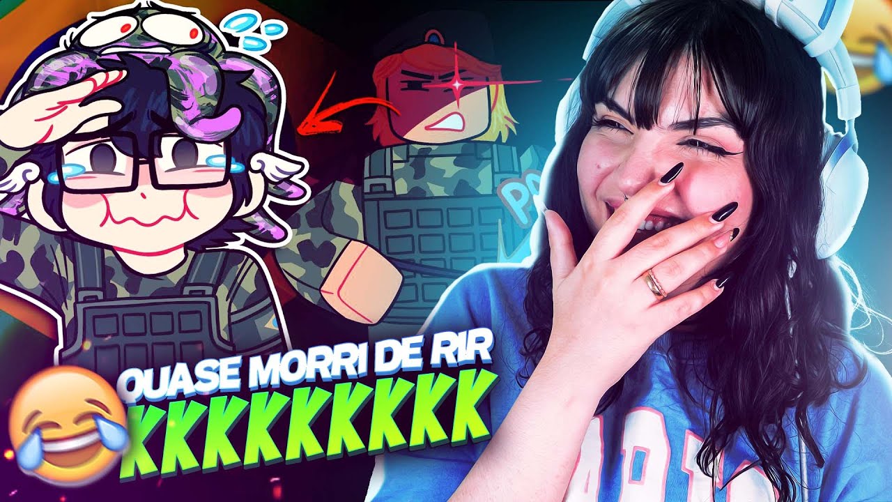 PRIMEIRA VEZ VENDO SAIKO JOGA!!😂 Me alistei no exército do ROBLOX e não consigo PARAR DE RIR KKKKJ