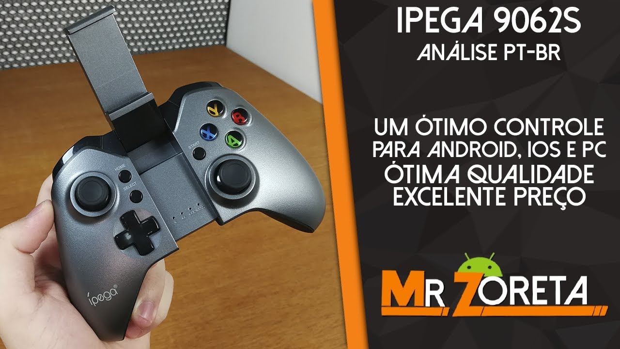 Ipega 9062S - Um dos melhores controles Bluetooth para ANDROID, IOS e PC (Bom e barato) Análise