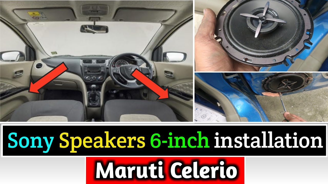 First Modified Maruti Suzuki Celerio 2022-Sony Speakers 6-inch installation