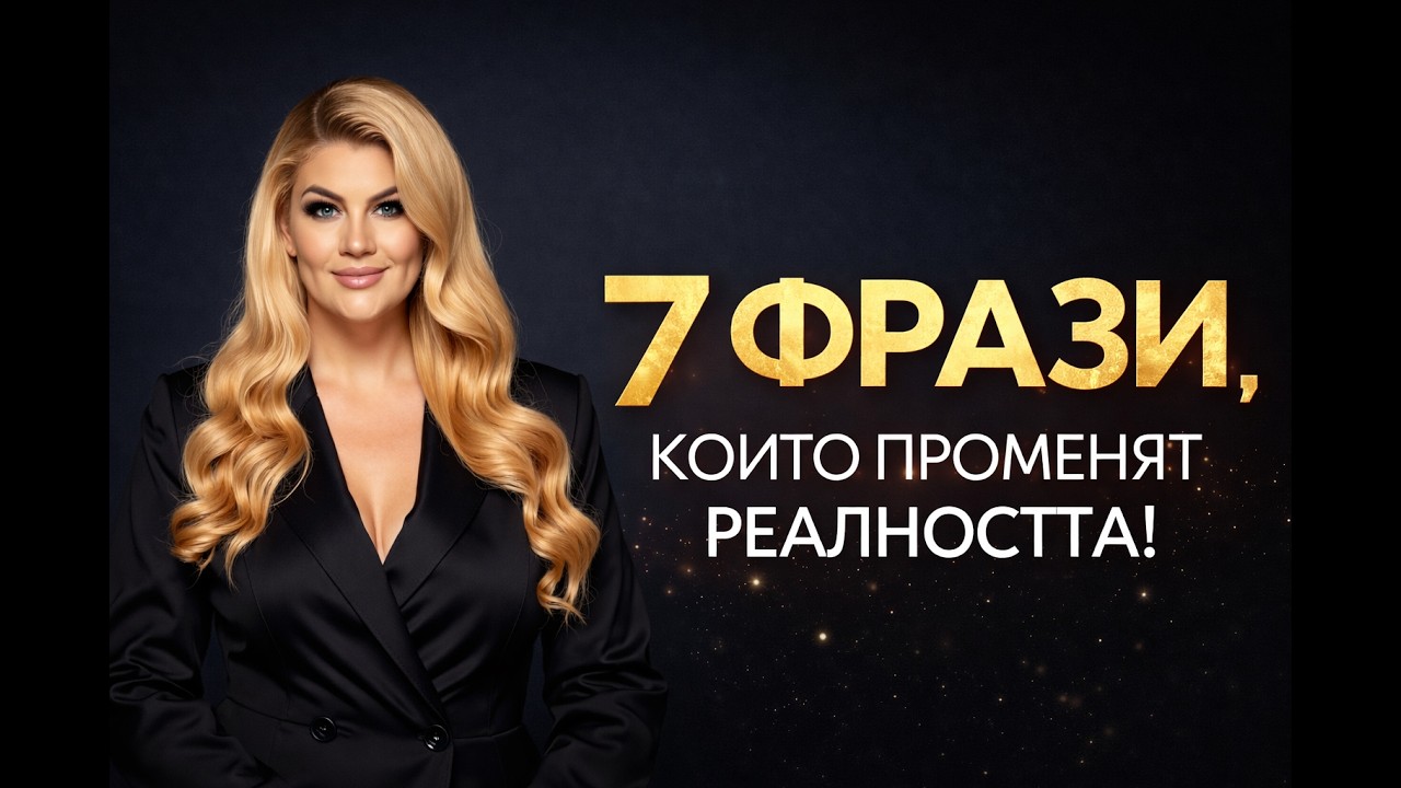 СЕДЕМ ФРАЗИ, КОИТО ПРОМЕНЯТ РЕАЛНОСТТА!