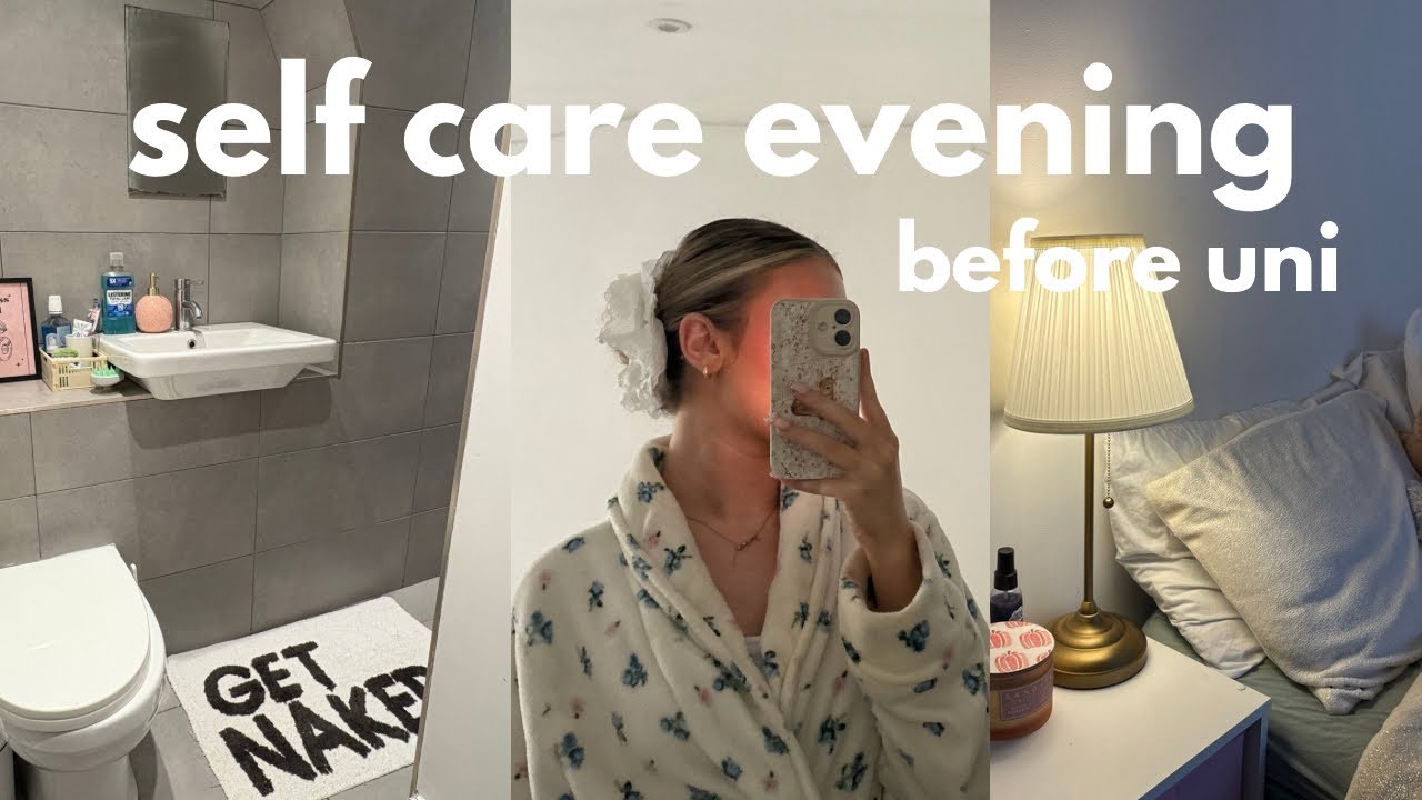 a cozy sunday evening reset | self care night before university 