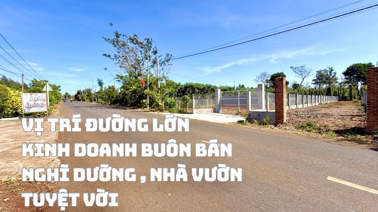 ☘️Gần Nửa Sào Đất Đường Lớn Sẵn 100m2 Thổ Cư , Tiện Kinh Doanh Buôn Bán Làm Gì Cũng Được Chỉ 1Tỷ800