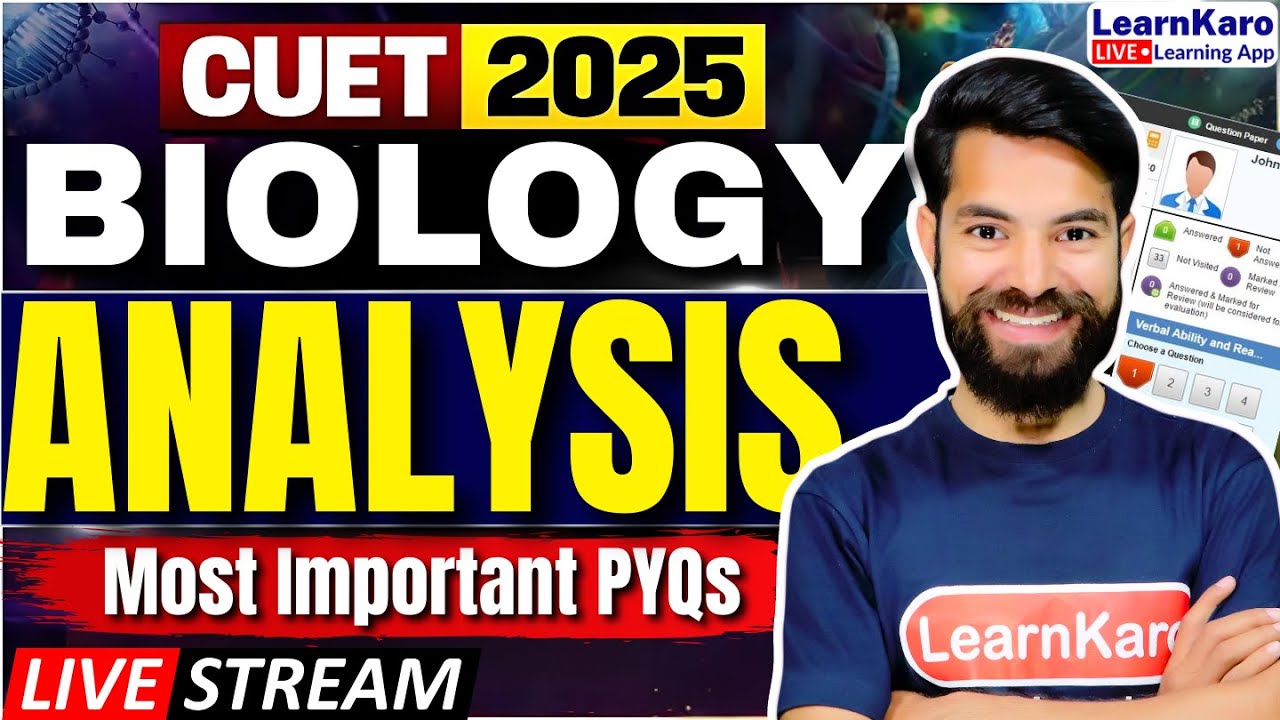 CUET 2025 Biology | Biology Paper Analysis and PYQs🔥✅ #cuet