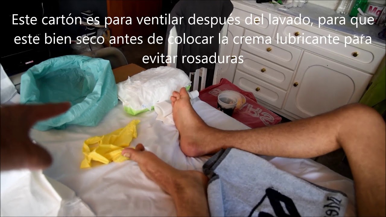 Materiales de ayuda para cuando cambias un pañal de adulto