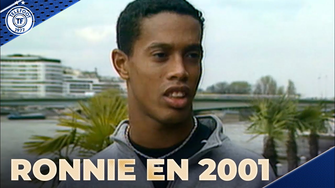 Archive Téléfoot : Ronaldinho, sa première interview lors de son arrivée au PSG en 2001