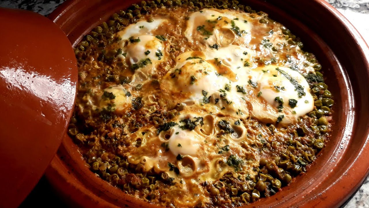 طاجين بالجلبانة والبيض سهل وسريع التحضير