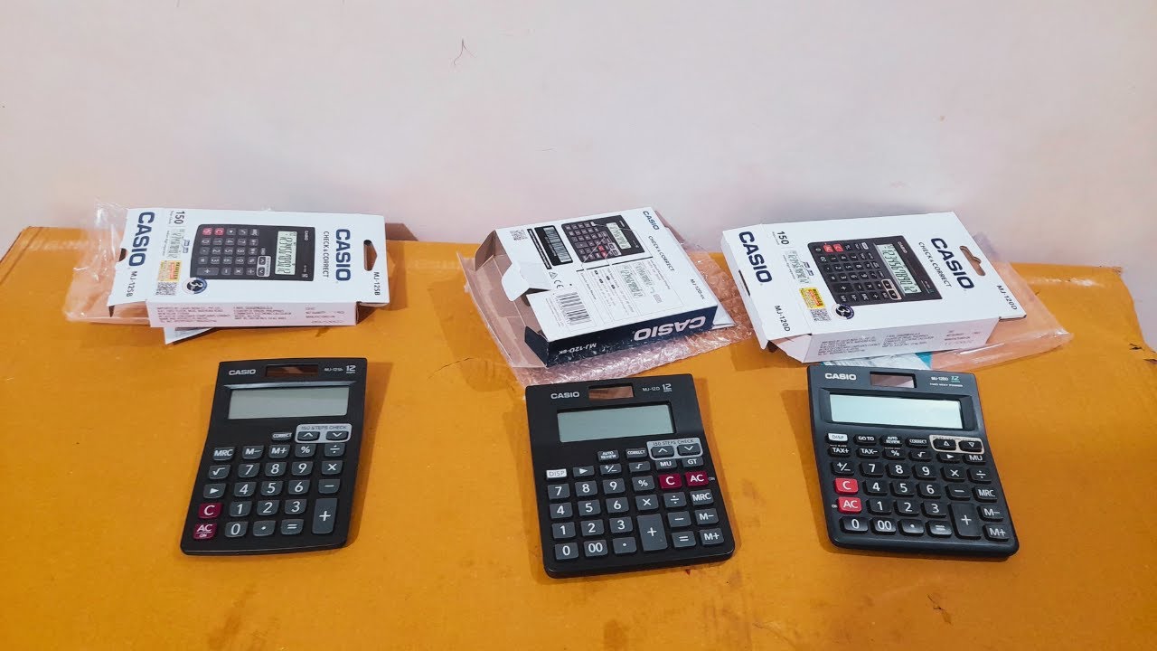 Unboxing and Review of casio calculator mj 12sb, MJ 12D BK, MJ 120D for students and business