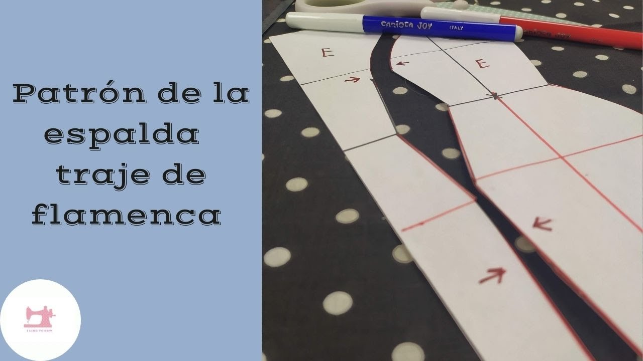 #1 Trazamos el patrón espalda del traje de flamenca