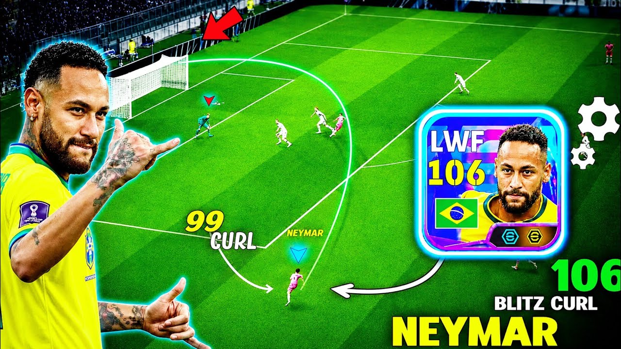 ⚽ Neymar 106 Blitz Curler Review 🔥 Insane Long Range Curl Goals | eFootball 2026