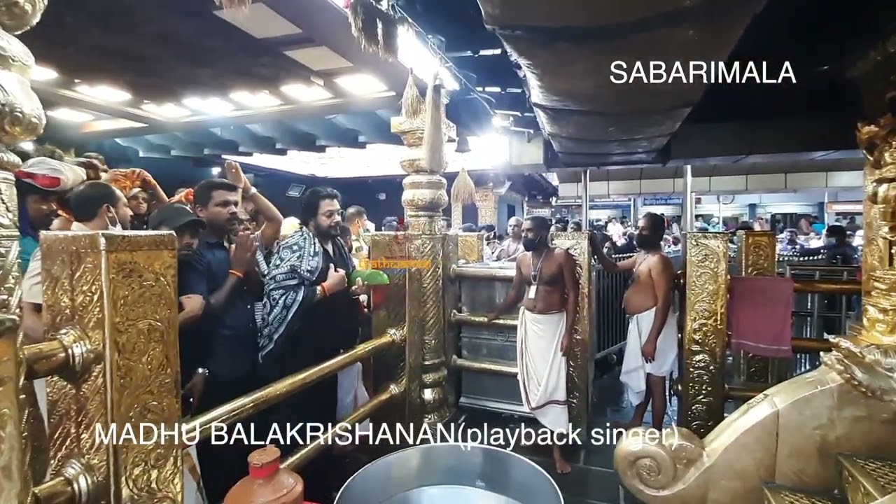 playback singer madhu balakrishnan visit sabarimala