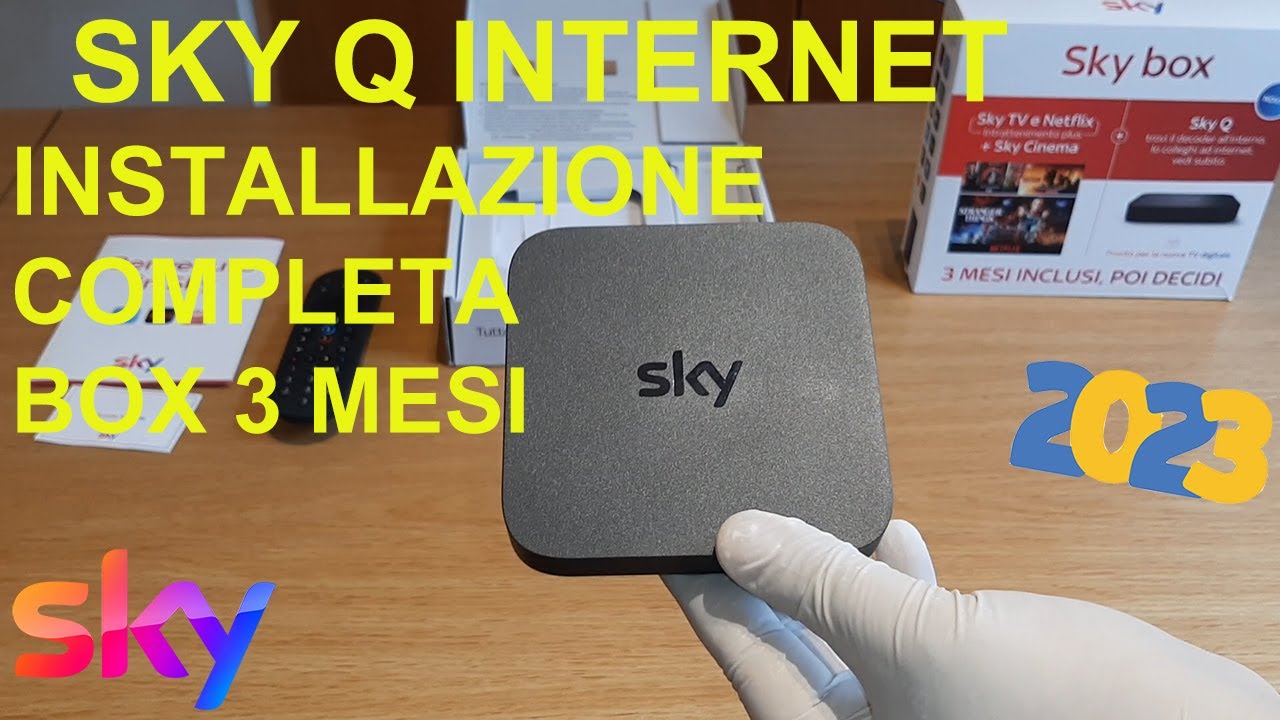 SKY Q via Internet(Senza Parabola) Installazione e Configurazione Completa 2023 BOX 3 mesi