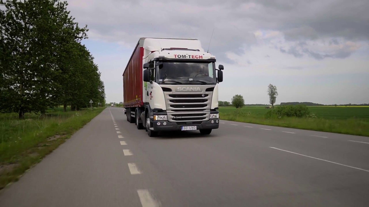 Tankowanie samochodu Scania G340 LNG - Tom-Tech