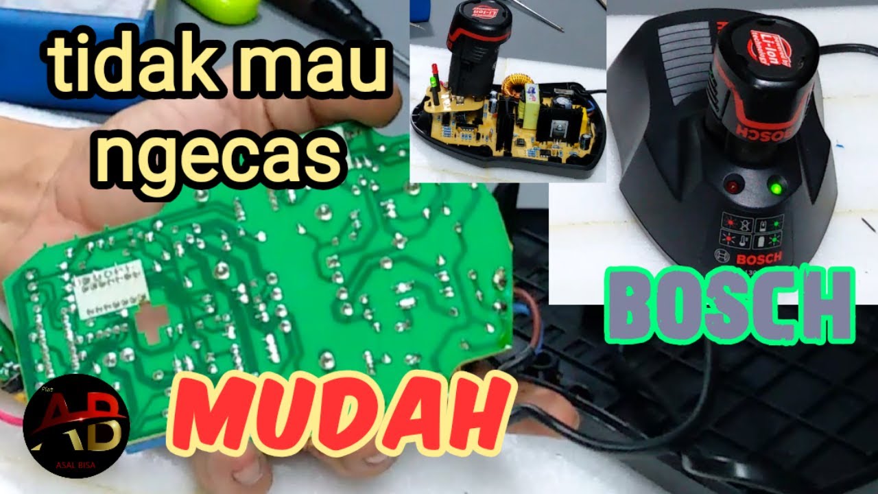 cara memperbaiki charger bor bosch part 2