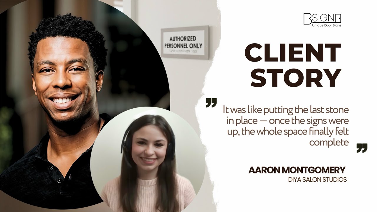 How Diya Salon Studios Created a “Hotel-Level” Experience with Custom Bsign Door Signs