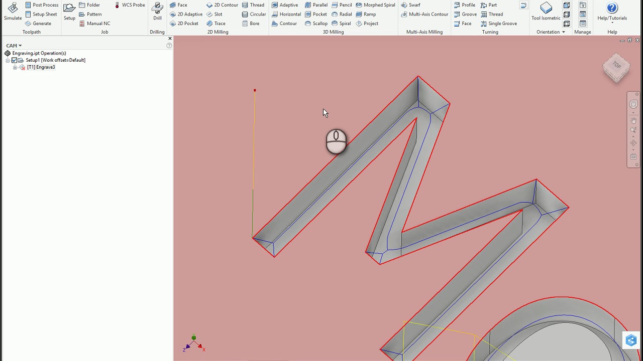Autodesk Inventor HSM - Engraving