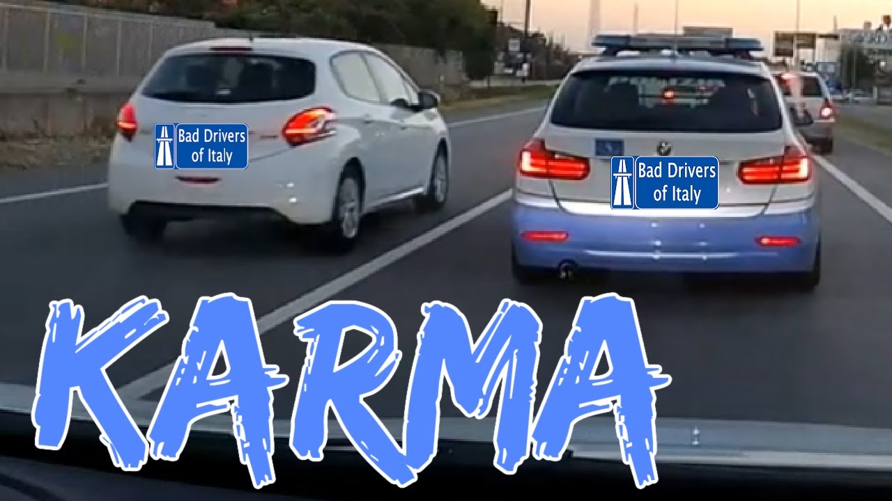 BAD DRIVERS OF ITALY dashcam compilation 03.10 - KARMA