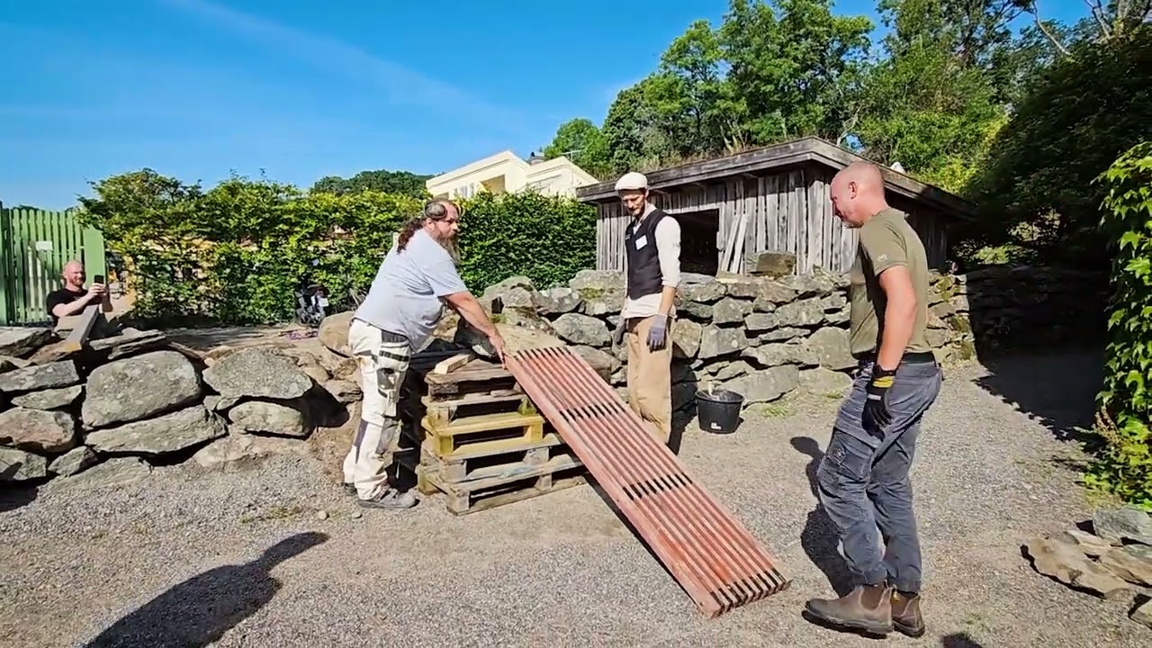 Deconstructing a dry stone wall