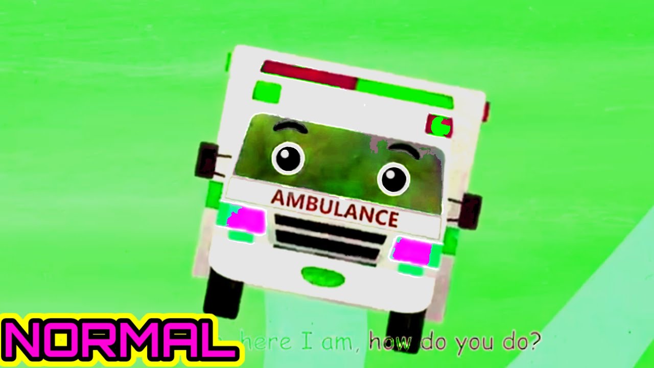 Finger Family Song Ambulance | Vehicle Version Effects | Sparta Pitch (Mirror+Color FX)