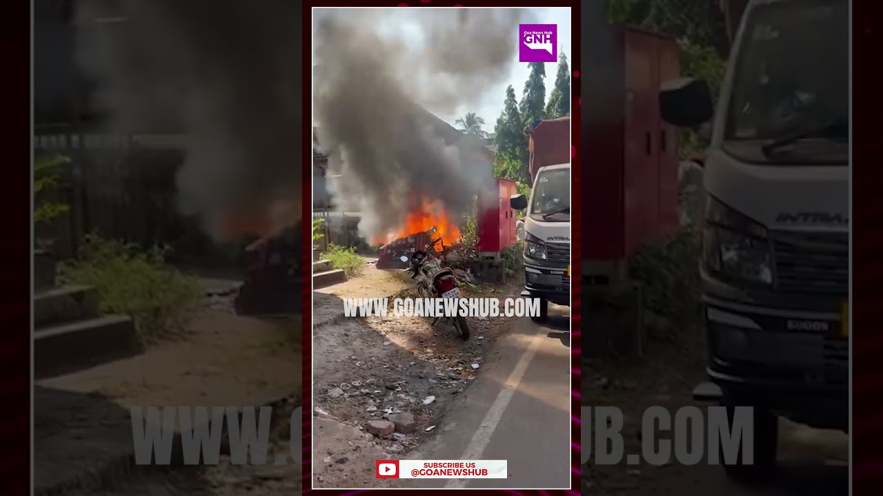 Fire caught near Baburao Dalal Commercial Complex Margao