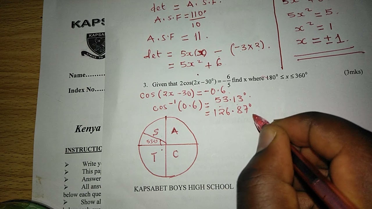 KAPSABET BOYS' MOCK Maths. Mpesa 0704153366 Boni Katumuta
