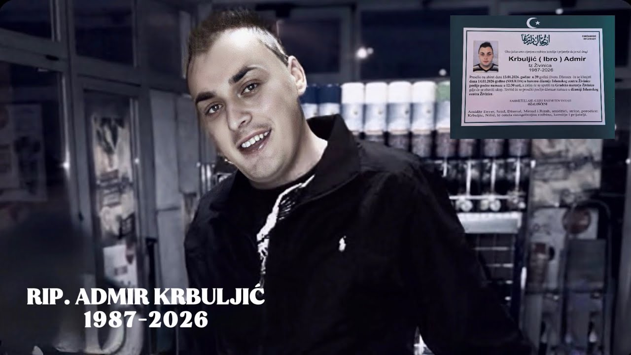 RIP. ADMIR KRBULJIĆ 1987-2026 - Defile, obilazak mezara Živinice