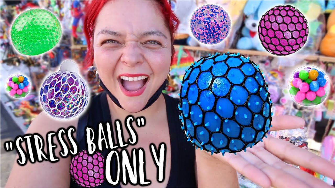 STRESS BALLS ONLY 💕FIDGET SHOPPING💕 CHALLENGE at the Swap Meet