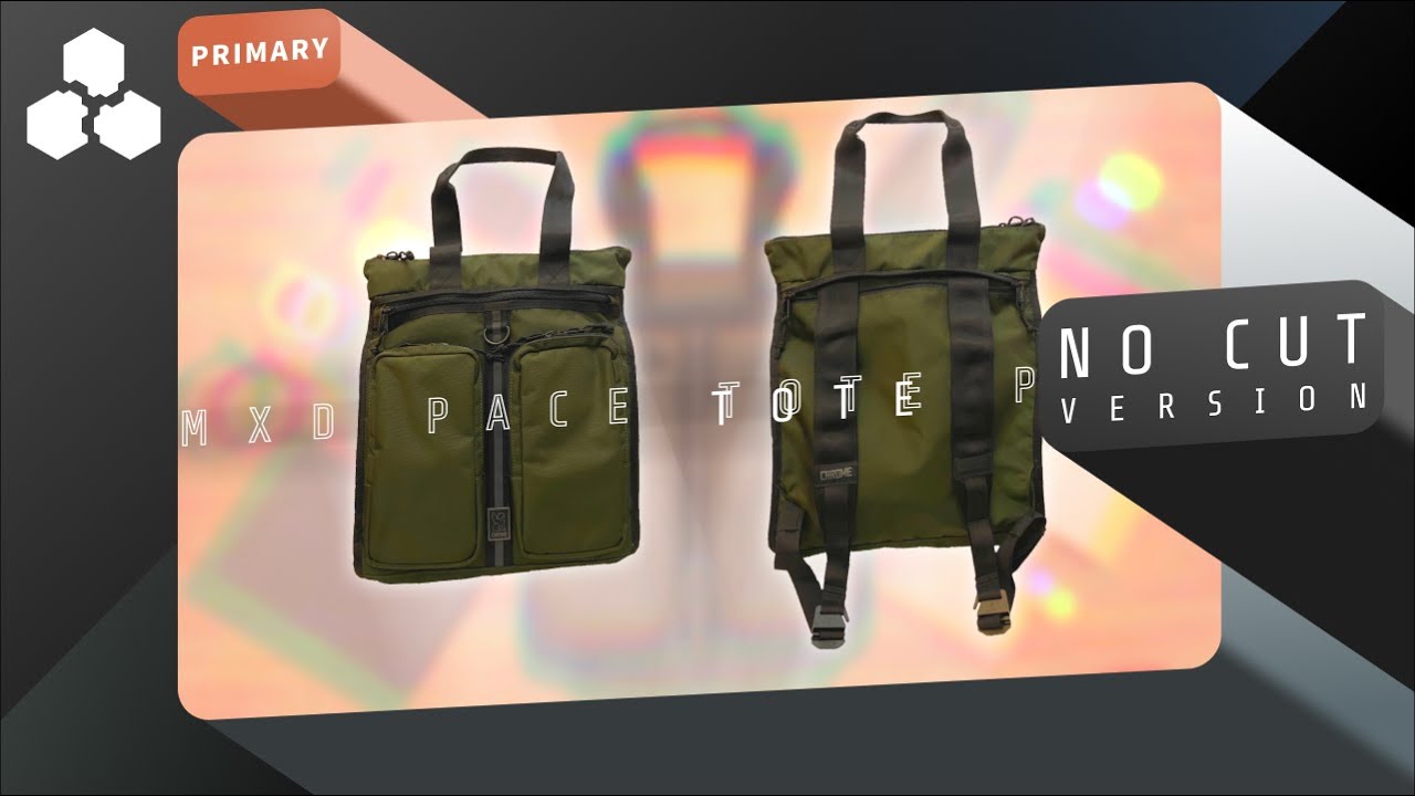 “No Cut Ver” CHROME MXD PACE TOTE PACK / Multifunctional Tote for Daily Carry