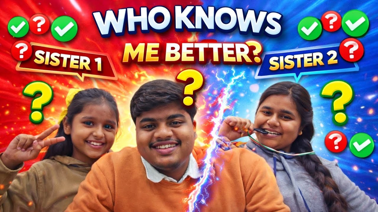 Who Knows Me Better 😍 CHALLENGE with My sisters 😆