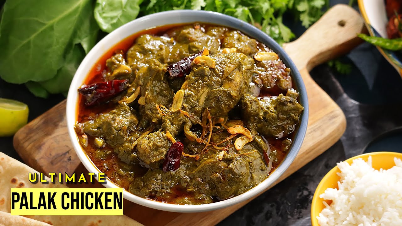 డాబా సీక్రెట్స్తో బెస్ట్ పాలక్ చికెన్ | Dhaba Style Chicken Curry | Dhaba Style Palak Chicken Recipe