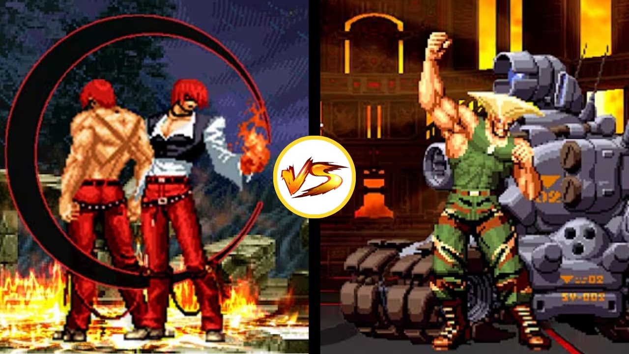 [KOF MUGEN] True Iori X vs Guile-L Fight