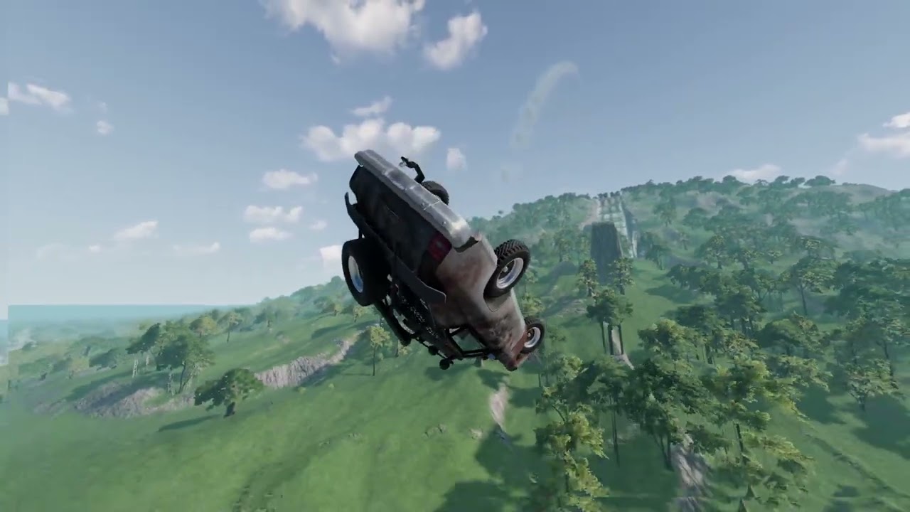 Epic downhill collapse #beamngdrive