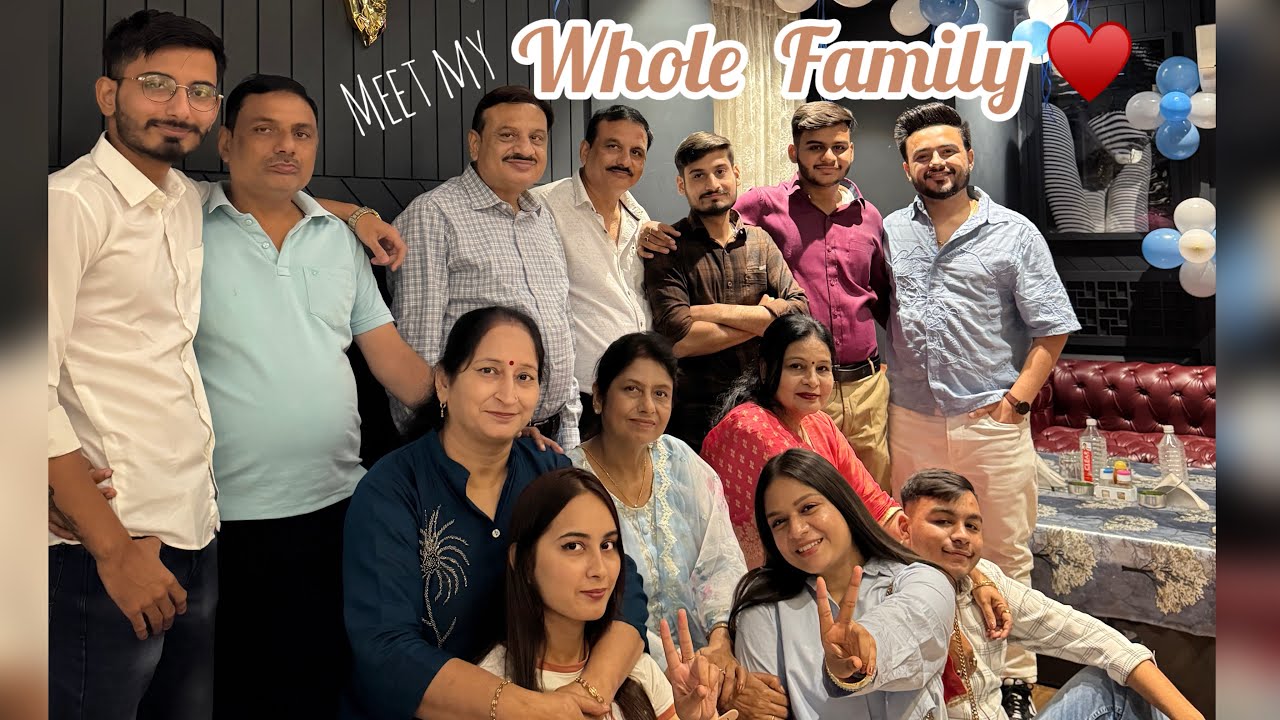 Introducing my whole family in the vlog || Ketan & Kartik’s Birthday || fun & Entertainment ♥️🎉✨