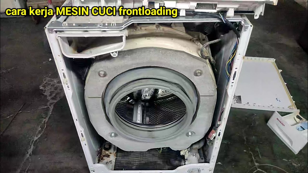 penjelasan komponen cara kerja mesin cuci frontloading