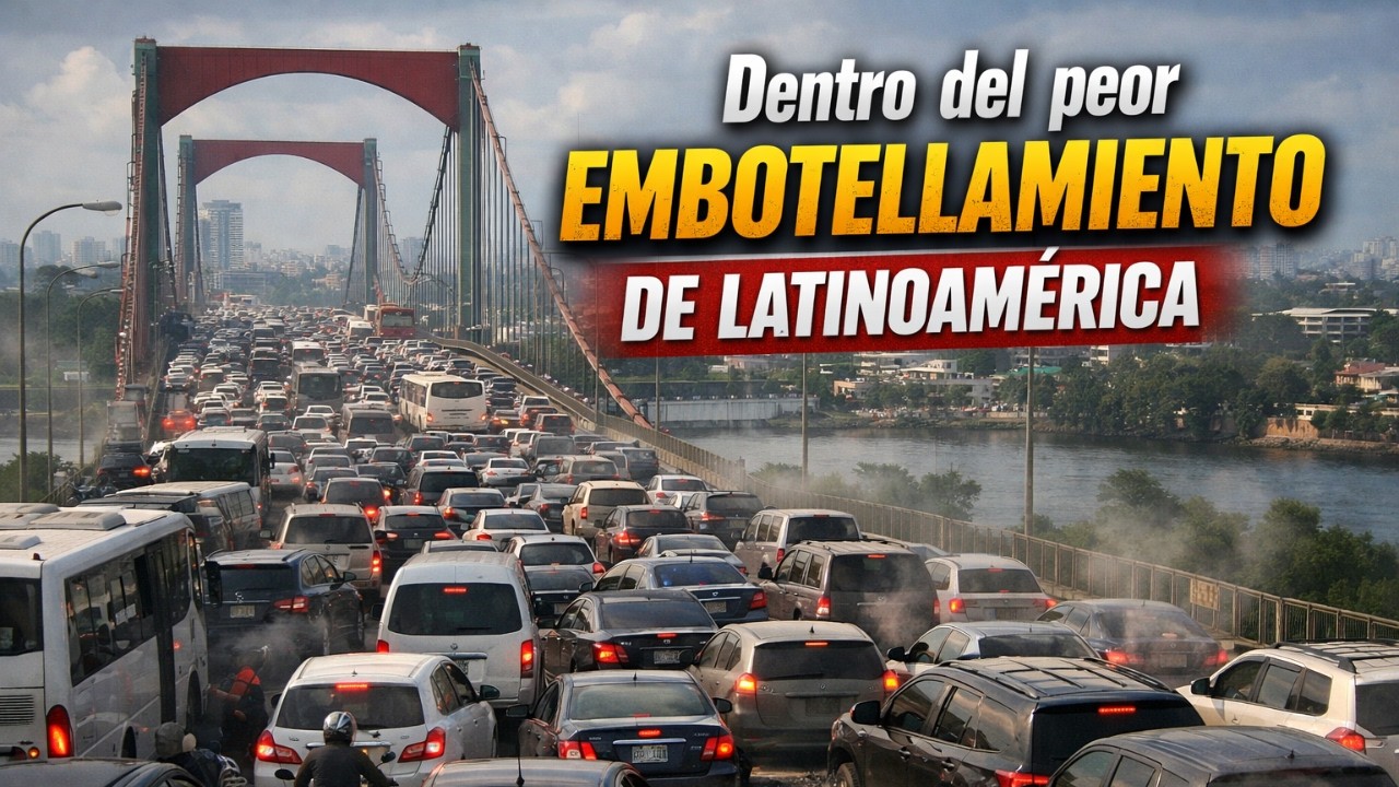 Entramos a el peor tapón vehicular de Latinoamérica: El puente Juan Bosch en Republica Dominicana.
