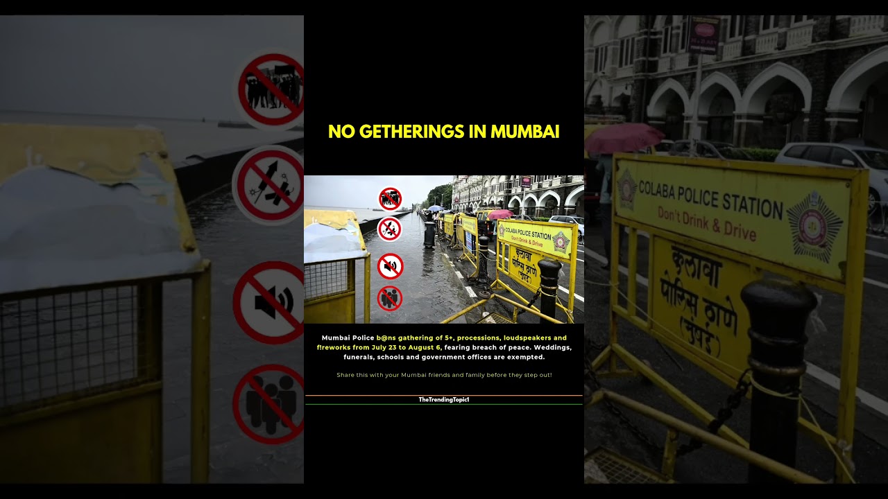 Mumbai Police bans gatherings of 5+, processions, loudspeakers and fireworks,fearing breach of peace