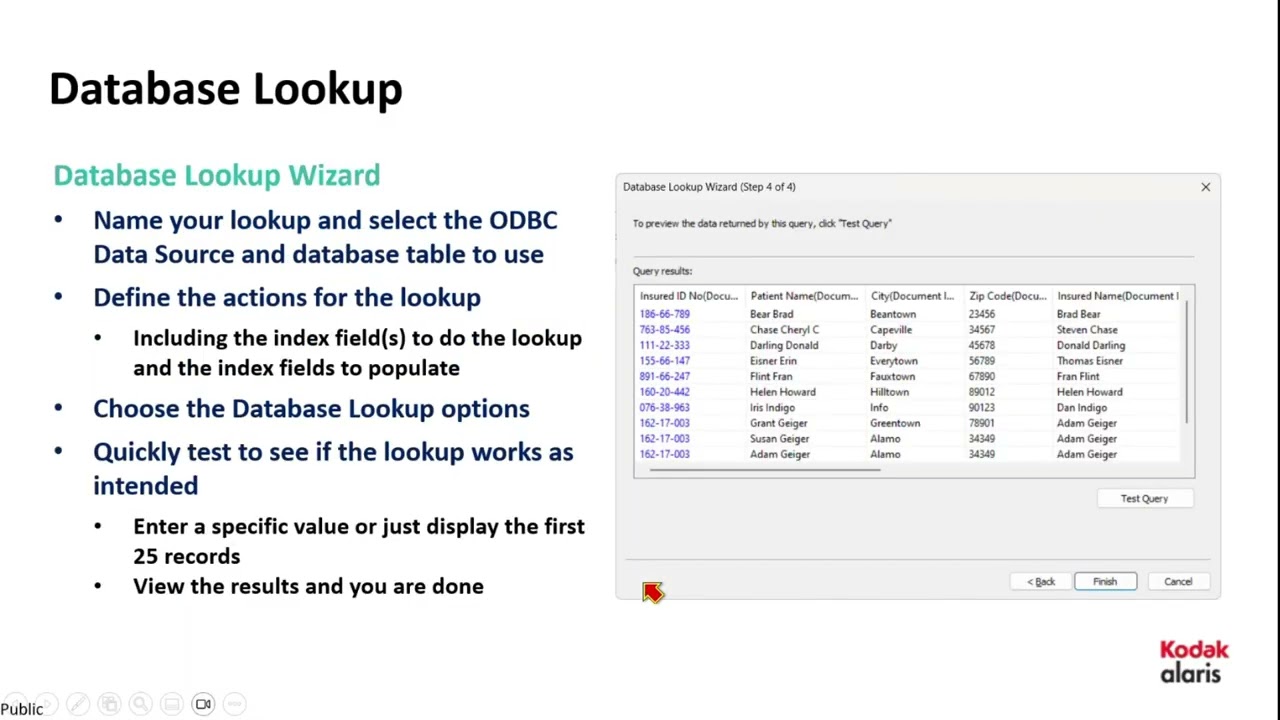 Session 4 - Database Lookup for Input and Output