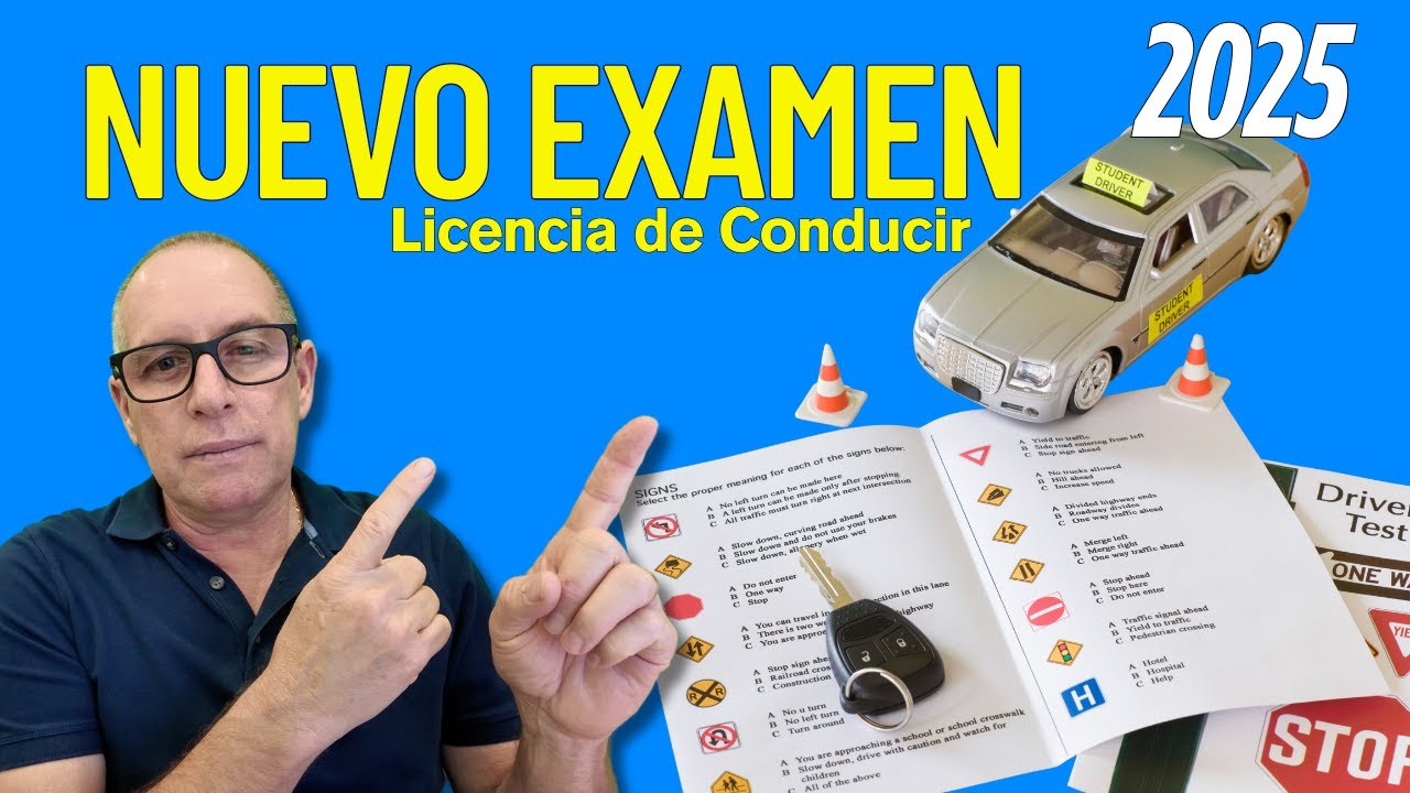 Nuevo Examen Teórico de Conducir en Español 2025.Preguntas Actuales.