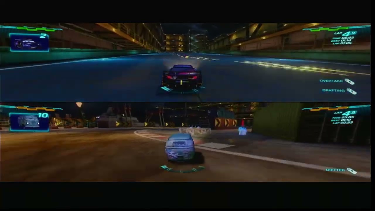 Cars 2 video game Max Schnell VS Fillmore Oil Rig Run 9 laps Battle Race (Request)