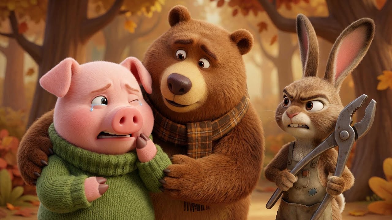 Fixing a Toothache with Friends 🐰🔧| An Unlikely Rescue | Funny Adventure Animation