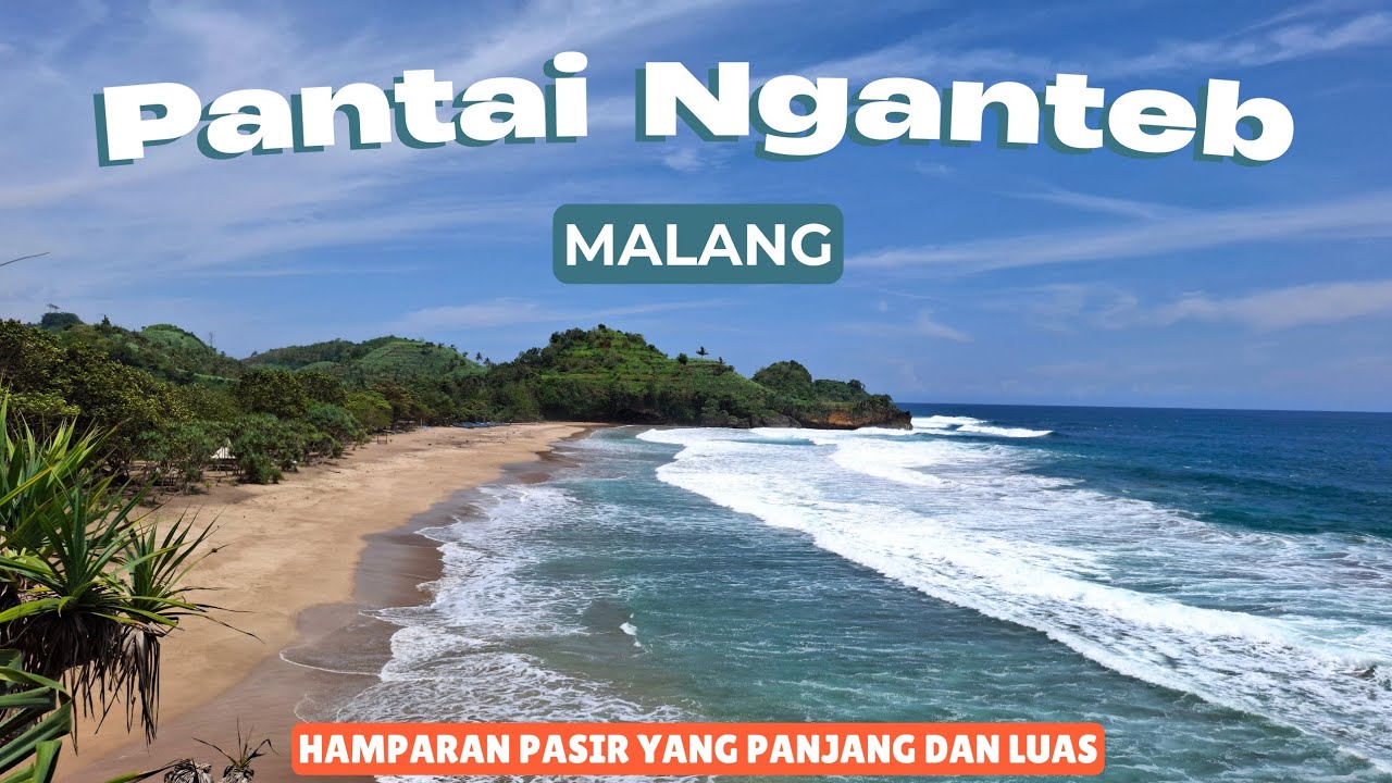 Pantai Nganteb Malang || Punya Hamparan Pasir luas dan panjang || Yuk Main 