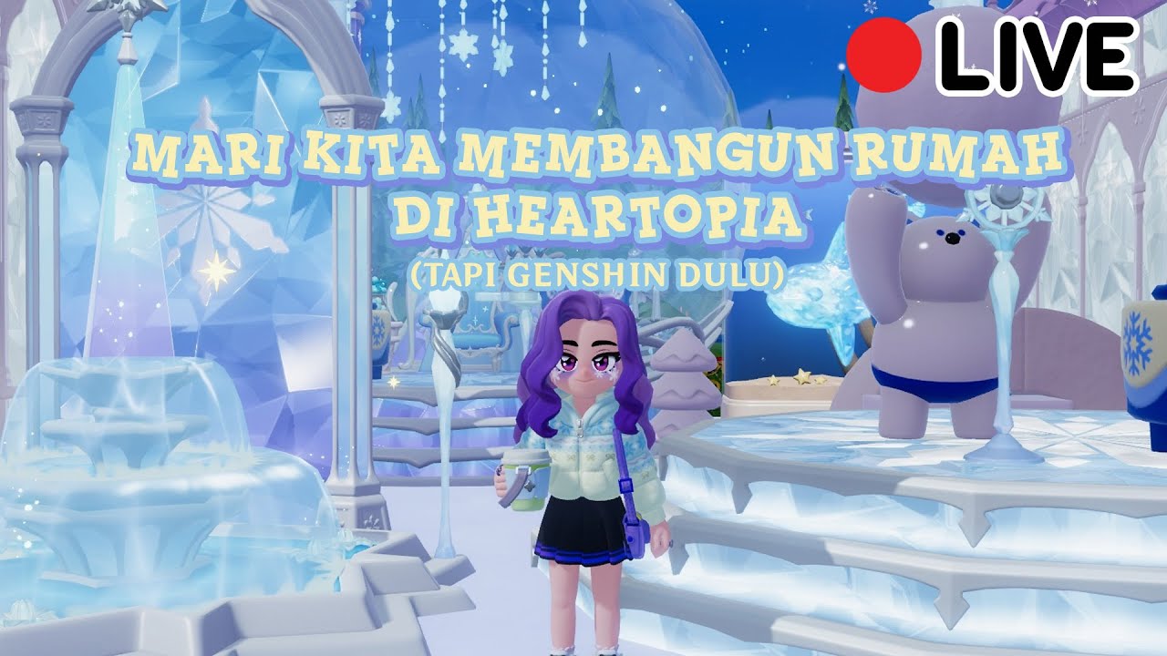 [ID/EN] Membangun rumah di Heartopia tp daily genshin dulu~ (◕‿◕🌸) #vtuber #vtuberid