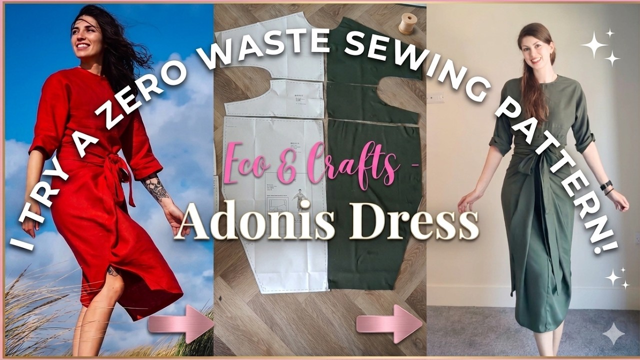 I try a Zero Waste Sewing Pattern! - Adonis Dress