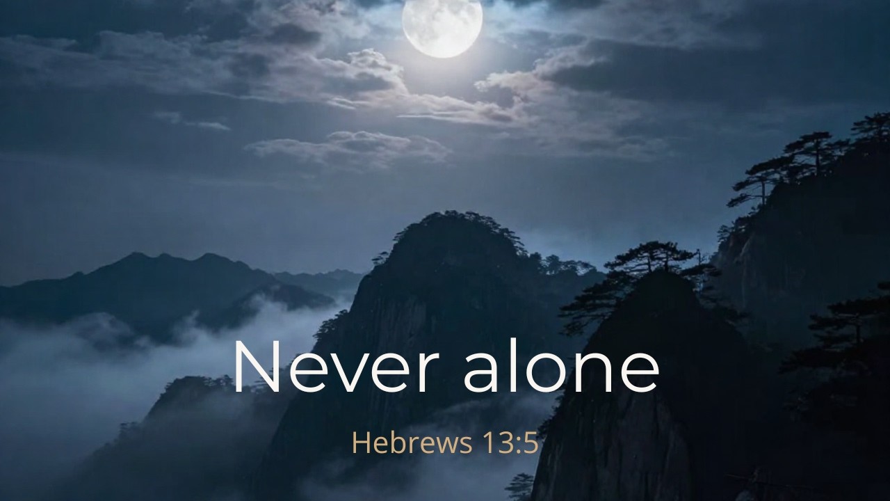 Never alone | Christian Worship Song | Lyric Video | Faith-filled Notes