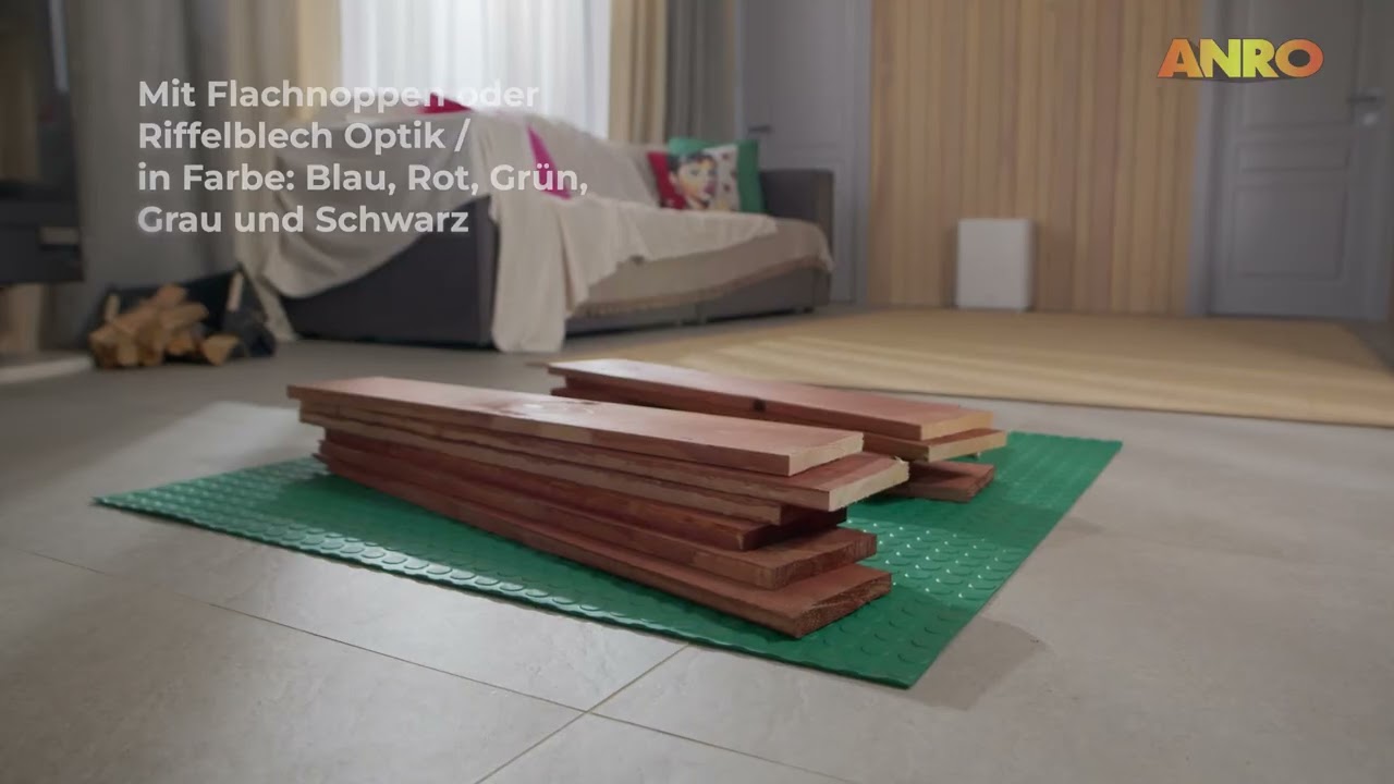 Gummimatte Meterware TPE - geruchsneutral Rubber Mat Rollenware | ANRO