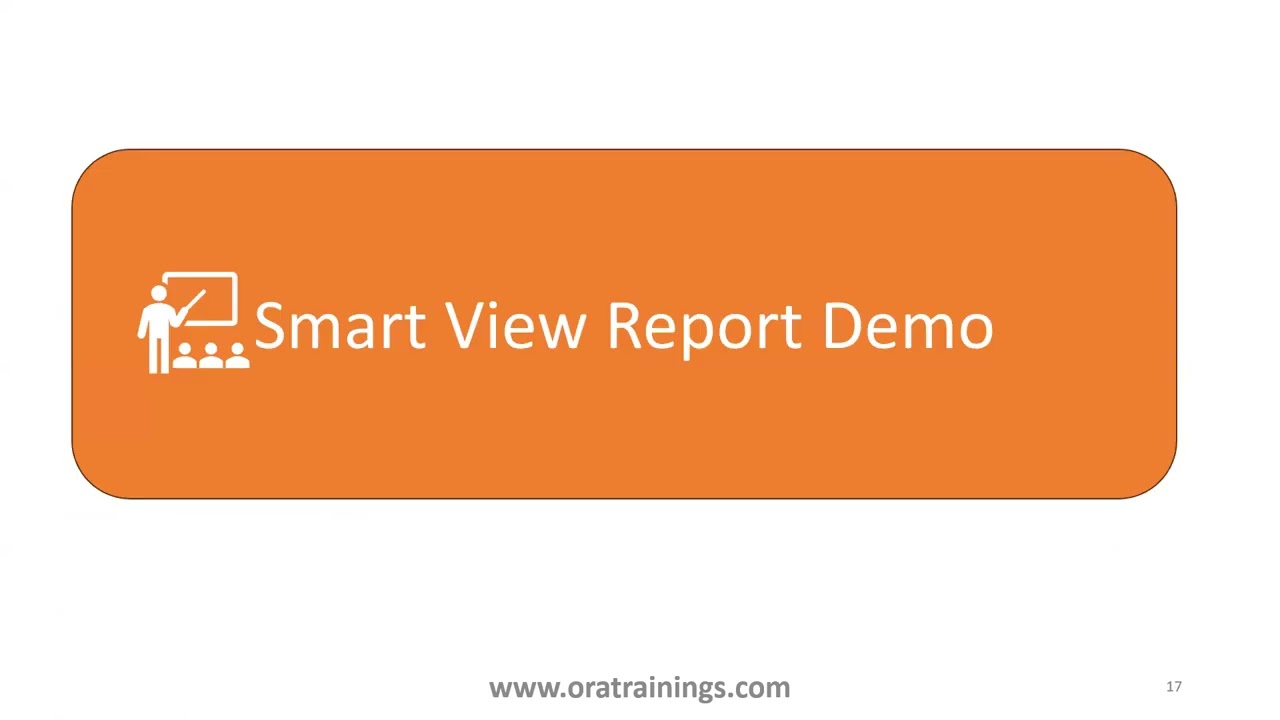 Smartview Report Configuration and Sample Report - Oracle Fusion Applications
