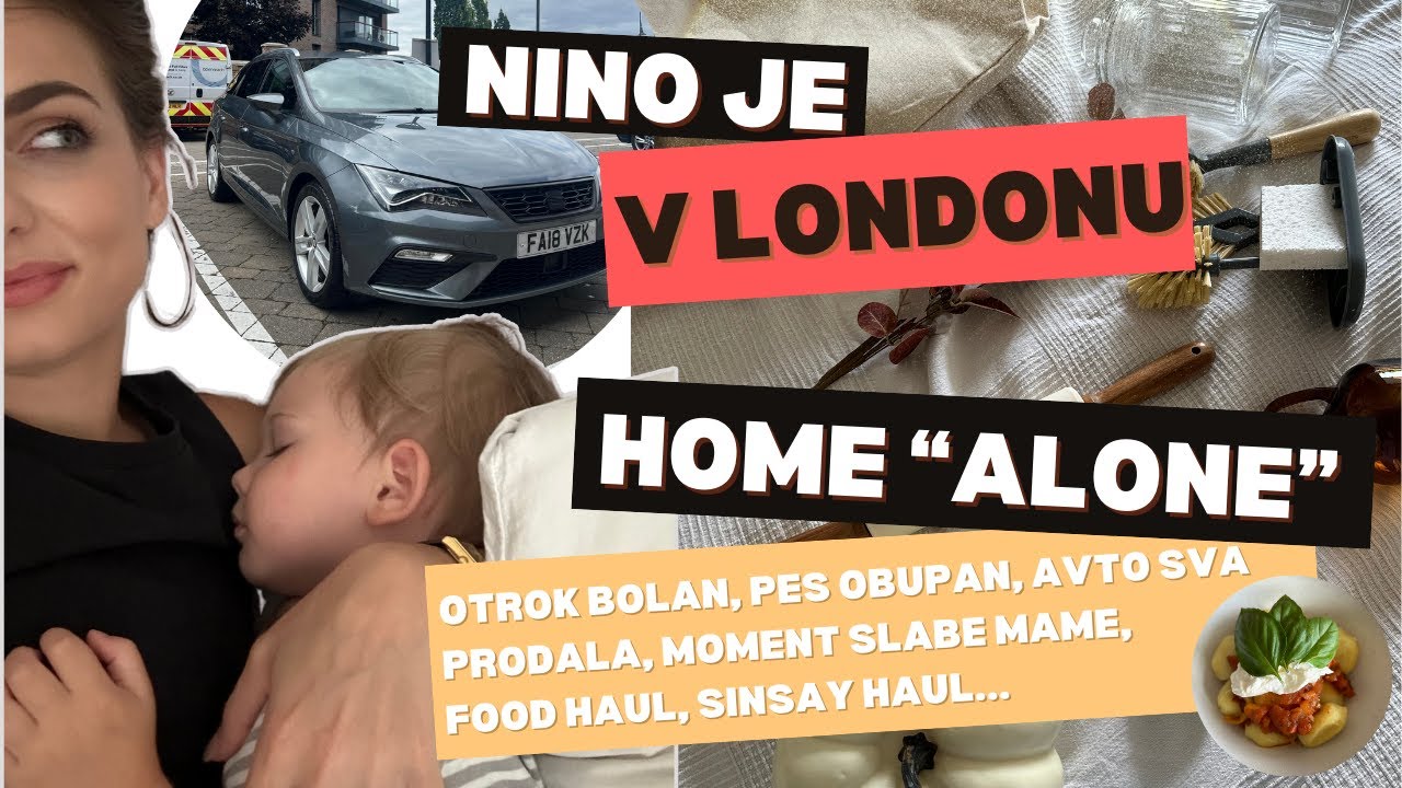 NINO SE JE PELJAL V LONDON / OSTALA SEM SAMA... 🙈l Kaja Karba