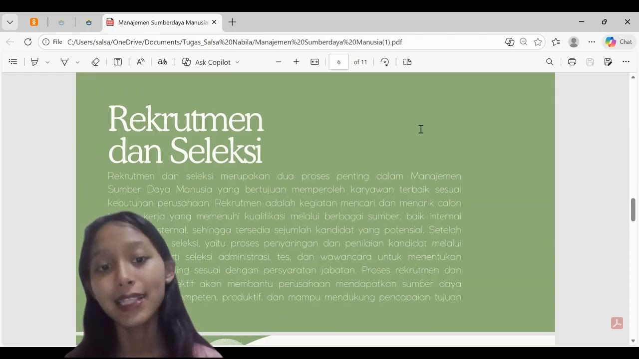 Manajemen Sumber Daya Manusia - Salsa Nabila Pengantar Manajemen AK103