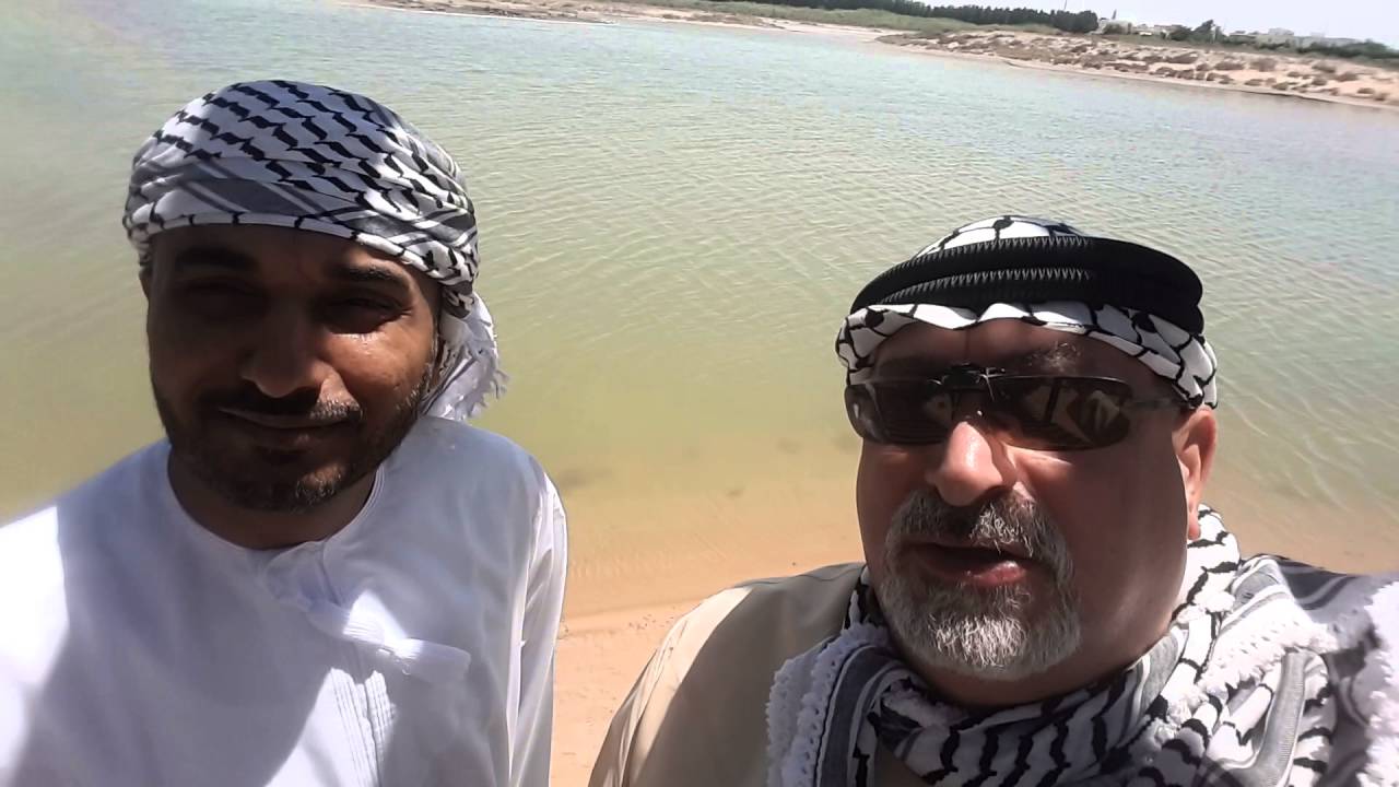 Prof. Norman Khalaf & Saeed Al-Shanfari at Wasit Wetland Center Sharjah أ.د. نورمان خلف سعيد الشنفري
